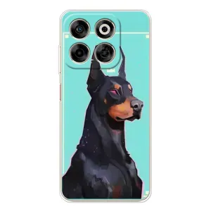 Чехол ДОБЕРМАН для ZTE Nubia V70 (Король доберман)