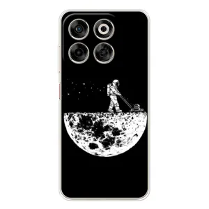 Силиконовый Чехол с принтом "Космонавты" на ZTE Nubia V70 (Космонавт)