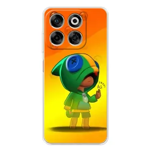Чехол Бравл Старс для ZTE Nubia V70 (LEON в кофте)