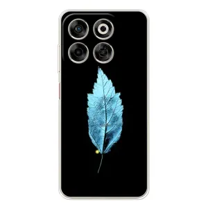 Чехол с картинками на черном фоне для ZTE Nubia V70 (Листочек)