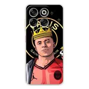 Чехол (TPU) с Футболистом на ZTE Nubia V70 (Mbappe King)
