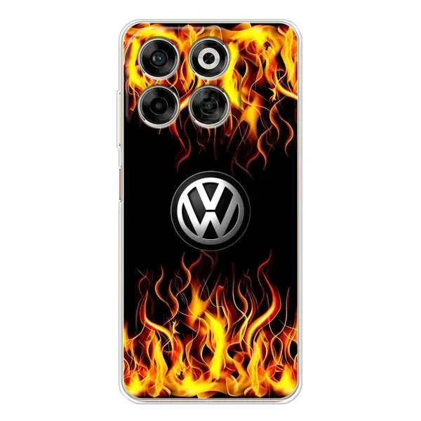 Чехол с рисунком «Огненный Лого» для ZTE Nubia V70