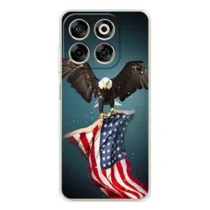 Чехол Флаг USA для ZTE Nubia V70 (Орел и флаг)