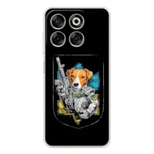 Чехол с принтом для ZTE Nubia V70 (Патрон Воин)