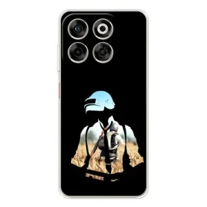 Силиконовый чехол с картинкой "Герой Pubg" на ZTE Nubia V70 (Пубг мен)