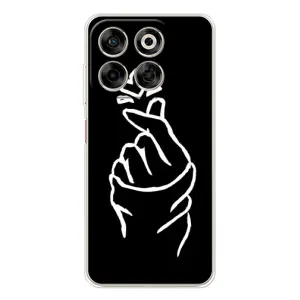 Чехлы (Знак сердечка) на ZTE Nubia V70 (Сердце на черном)