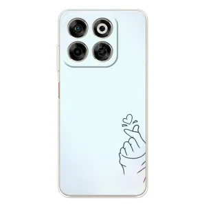 Чехлы (Знак сердечка) на ZTE Nubia V70 (Сердце на голубом)