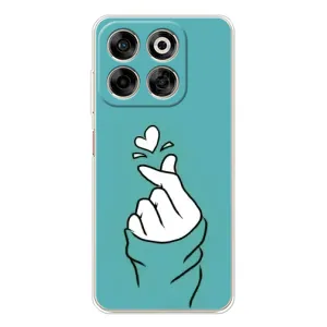 Чехлы (Знак сердечка) на ZTE Nubia V70 (Сердечко на бирюзовом)