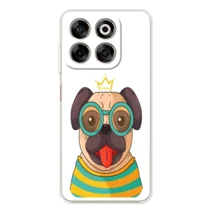 Бампер для ZTE Nubia V70 с картинкой "Песики" (Собака Король)