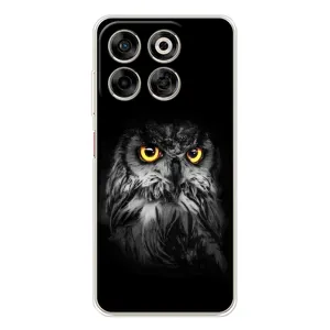 Чехлы с принтом СОВЫ для ZTE Nubia V70 (Сова на чёрном)