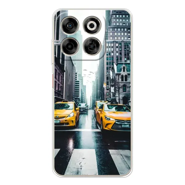 Чехол с рисунком «Такси» для ZTE Nubia V70