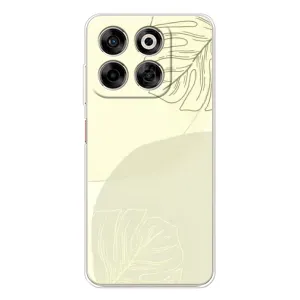 Чехол цветочный дизайн для ZTE Nubia V70 (Зелёный фон)