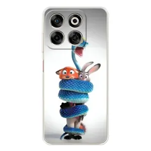 Силиконовый чехол с принтом Зоотрополіс для ZTE Nubia V70 (Змея Зоо)