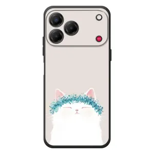 Чехол на тематику: Коты для ZTE Nubia V80 Design (Белый котик)