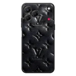 Текстурный Чехол Louis Vuitton для ЗТЕ Нубия В80 Дизайн (Черный ЛВ)
