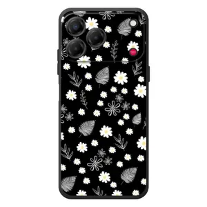 Чохли з тематикою "КВІТИ" на ZTE Nubia V80 Design (цвітіння на чорному)