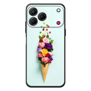 Чохли з тематикою "КВІТИ" на ZTE Nubia V80 Design (Квітка-морозиво)
