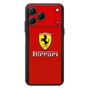 Силіконовий бампер з картинкою машини на ZTE Nubia V80 Design (Ferrari Logo)