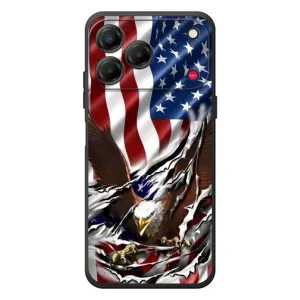 Чехол Флаг USA для ZTE Nubia V80 Design (Флаг USA)