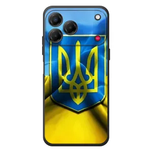 Чехол с картинкой (Патриотический ГЕРБ) на ZTE Nubia V80 Design (Герб и Флаг Украины)