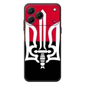 Чехлы УПА (Красно-Чёрный) на ZTE Nubia V80 Design (Герб Украины)