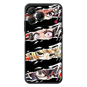 Силиконовые чехлы с глазами Anime для ЗТЕ Нубия В80 Дизайн (Глаза на чорном)