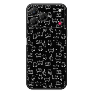 Чехол на тематику: Коты для ZTE Nubia V80 Design (Котики на черном)