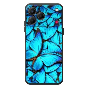 Силиконовый бампер с картинкой животных для ZTE Nubia V80 Design (Крылья бабочек)