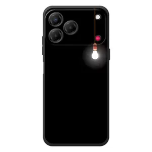 Чехол с картинками на черном фоне для ZTE Nubia V80 Design (Лампочка)