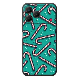 Силиконовый бампер на рождество для ZTE Nubia V80 Design (Леденцы)