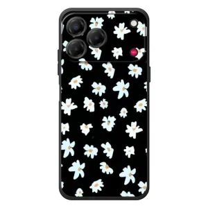 Чехол с ромашками на ZTE Nubia V80 Design (Маленькие ромашки)