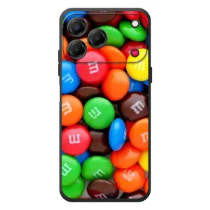 Чехол с изображением вкусной еды для ZTE Nubia V80 Design (Разноцветные M&M'S)