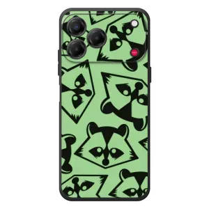 Силиконовый Чехол с Енотами на ZTE Nubia V80 Design (Мордочки Енота)