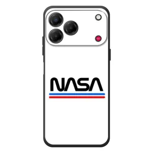 Силіконовый бампер з принтом "Наса" на ZTE Nubia V80 Design (NASA на білому тлі)