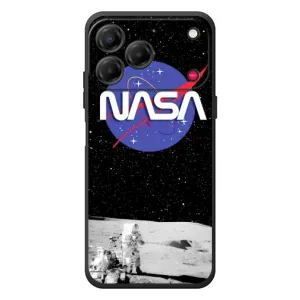 Силіконовый бампер з принтом "Наса" на ZTE Nubia V80 Design (Nasa на місяці)