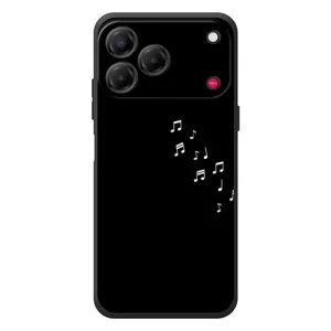 Чехол с картинками на черном фоне для ZTE Nubia V80 Design (Ноты)