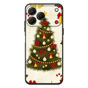 Чехол Новогодняя Елка на ZTE Nubia V80 Design (Новогодний принт)