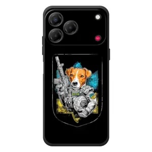 Чехол с принтом для ZTE Nubia V80 Design (Патрон Воин)