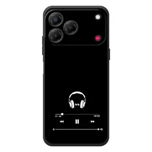 Чехол с картинками на черном фоне для ZTE Nubia V80 Design (Плеер)