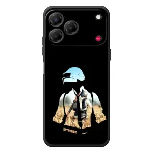 Силиконовый чехол с картинкой "Герой Pubg" на ZTE Nubia V80 Design (Пубг мен)