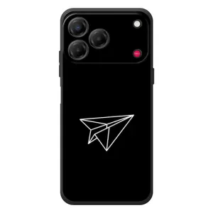 Чехол с картинками на черном фоне для ZTE Nubia V80 Design (Самолетик)
