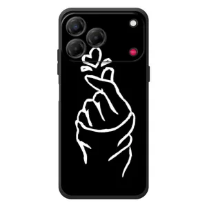 Чехлы (Знак сердечка) на ZTE Nubia V80 Design (Сердце на черном)