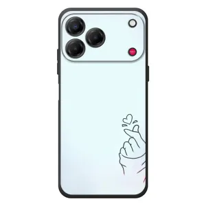 Чехлы (Знак сердечка) на ZTE Nubia V80 Design (Сердце на голубом)