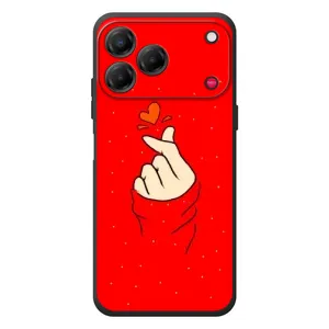 Чехлы (Знак сердечка) на ZTE Nubia V80 Design (Сердце на красном)