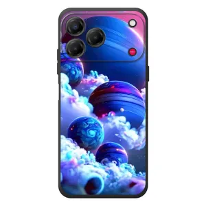 Чохли КОСМОС на ZTE Nubia V80 Design (Сині планети)