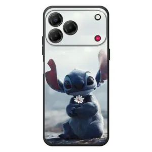 Чехол с рисунком Стич для ZTE Nubia V80 Design (Стич с цветочком)