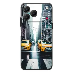 Силиконовый бампер (Работники) на ZTE Nubia V80 Design (Такси)