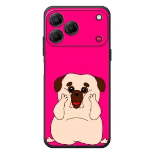 Чехол (ТПУ) Милые собачки для ZTE Nubia V80 Design (Веселый Мопсик)