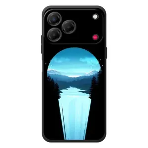 Летний Чехол на ZTE Nubia V80 Design (Синий Водопад)