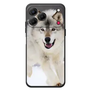 Чехол с Волком на ZTE Nubia V80 Design (Волк на снегу)